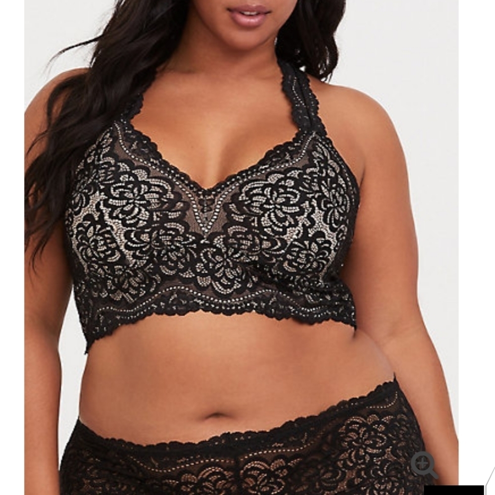 🆕 4X BLACK LACE RACERBACK BRALETTE - Picture 4 of 5